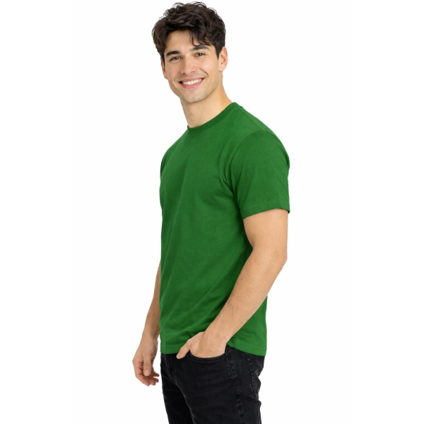T-shirt męski PREMIUM z krótkim rękawem zielona butelka 100% bawełna 190g roz. XXL